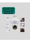 Mey İthalat® 360° Full HD Wi-Fi Akıllı Ampül Kamera Gece Görüşlü
