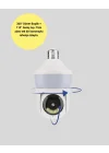 Mey İthalat® 360° Full HD Wi-Fi Akıllı Ampül Kamera Gece Görüşlü