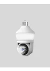 Mey İthalat® 360° Full HD Wi-Fi Akıllı Ampül Kamera Gece Görüşlü