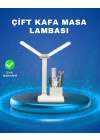 Mey İthalat® 3’ü 1 Arada Çok Amaçlı Masa Lambası | Göz Yormayan Işık, Organizer Tasarım