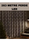 Mey İthalat® 3x3 LED Şelale Perde Işık Kutlama ve Dekor Aydınlatması