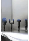 Mey İthalat® 4 Başlıklı Darbeli Şarjlı Masaj Aleti Tabancası Kablosuz