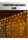 Mey İthalat® 4 Metre Şelale Led Işık Perdesi Dekoratif