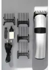 Mey İthalat® 4 Taraklı Profesyonel Şarjlı Saç ve Sakal Kesme Tıraş Makinesi Seti