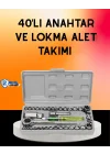 Mey İthalat® 40 Parça Cırcır Lokma Anahtar Seti Profesyonel Kullanım