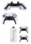 Mey İthalat® 4K HD Görüntü Kaliteli Retro Game Stick 20000 Oyunlu Çift Kollu Beyaz Game Stick