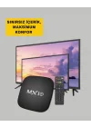 Mey İthalat® 4K Medya Kutusu HDMI-USB Bağlantılı Android TV Çözümü