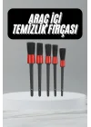 Mey İthalat® 5 Adet Oto Detaylı Temizleyici Araç İçi Temizlik Fırça Seti Koltuk Döşeme Kapı Toz Alma Fırçası