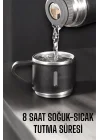 Mey İthalat® 500 ml Kapasiteli Taşınabilir Basınçlı Termos Seti Günlük Kullanım için İdeal