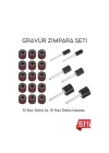 Mey İthalat® 51li Mini Zımpara Gravür Seti Dremel Ucu: Profesyonel Taşlama, Parlatma ve Şekillendirme Aleti