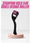 Mey İthalat® 540 Iğneli Derma Roller 1Mm Titanyum Uçlu Saç Kaş Serum Kullanımına Uygun
