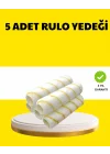 Mey İthalat® 5’li İnce İşçilik Boya Rulo Seti Pürüzsüz ve Eşit Kaplama