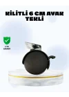 Mey İthalat® 6 cm Kilitli Tekerlek Ayak Tek Adet