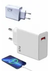 Mey İthalat® 67W Hızlı Şarj Yüksek Voltaj Korumalı Type C Şarj Adaptörü