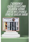Mey İthalat® 7 Kordonlu Akıllı Saat Plastik Kordon Hasır Kordon Çelik Kordon