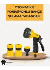 Mey İthalat® 8 Modlu Bahçe Sulama Tabancası Seti Bitki Çiçek Araç Temizleme