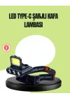 Mey İthalat® 800 Lumen Çok Fonksiyonlu LED Kafa Lambası Type C Şarjlı