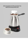 Mey İthalat® 800W Paslanmaz Elektrikli Cezve Gizli Rezistans ve Ergonomik Kulp