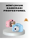 Mey İthalat® 8MP Mini Çocuk Fotoğraf Makinesi – Pembe Ses Kaydı Özellikli