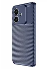 Mey İthalat®   A3 Kılıf Auto Focus Karbon Kapak - Lacivert
