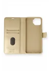 Mey İthalat®   A73 Kılıf Trend S Plus Kapaklı Kılıf - Gold