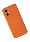 Mey İthalat®   A96 Kılıf Nano içi Kadife Silikon - Turuncu