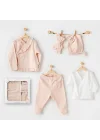 Mey İthalat®   AC24110 Cute Bunnies Be Sking 5 Parça Hastane Çıkışı Pink