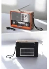 Mey İthalat® Ahşap Görünümlü Retro Bluetooth Radyo USB,AUX Ve SD Kart Girişli