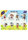 Mey İthalat® Ahşap Tutmalı Sporlar Yapboz