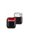Mey İthalat®  Airpods 2 (2.nesil) 3in1 Kılıf - Siyah-Kırmızı