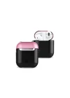 Mey İthalat®  Airpods 2 (2.nesil) 3in1 Kılıf - Siyah-Pembe