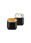 Mey İthalat®  Airpods 2 (2.nesil) 3in1 Kılıf - Siyah-Sarı