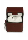 Mey İthalat®  Airpods 2 (2.nesil) Deri Kılıf - Bordo