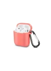 Mey İthalat®  Airpods 2 (2.nesil) Sert Silikon Kılıf - Fuşya