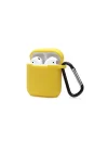 Mey İthalat®  Airpods 2 (2.nesil) Sert Silikon Kılıf - Sarı
