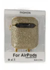 Mey İthalat®   Airpods 2 (2.nesil) Spell Simli Kılıf - Gold