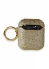 Mey İthalat®   Airpods 2 (2.nesil) Spell Simli Kılıf - Gold