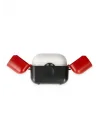 Mey İthalat®  Airpods 3 (3.nesil) Basmalı Kılıf - Siyah-Kırmızı