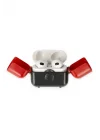 Mey İthalat®  Airpods 3 (3.nesil) Basmalı Kılıf - Siyah-Kırmızı