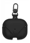 Mey İthalat®  Airpods 3 (3.nesil) Çanta Deri Kılıf - Siyah