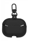 Mey İthalat®  Airpods 3 (3.nesil) Çanta Deri Kılıf - Siyah
