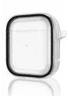Mey İthalat®  Airpods 4 (4.nesil) Shiny Şeffaf Kılıf - Siyah