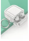 Mey İthalat®  Airpods 4 (4.nesil) Shiny Şeffaf Kılıf - Siyah