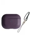 Mey İthalat®  Airpods Pro 2 (2.nesil) 405 Deri Kılıf - Mor