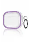 Mey İthalat®  Airpods Pro 2 (2.nesil) Shiny Şeffaf Kılıf - Mor
