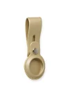 Mey İthalat®  Airtag Askılı Deri Kılıf - Gold