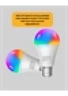 Mey İthalat® Akıllı 9W RGBW LED Ampul, tasaruflu romantik ışıklı