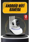 Mey İthalat® Akıllı Gece Görüşlü Sensörlü Wifi Kamera Telefondan Takip Edilebilir