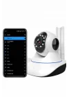 Mey İthalat® Akıllı Gece Görüşlü Sensörlü Wifi Kamera Telefondan Takip Edilebilir