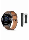 Mey İthalat® Akıllı Saat 1.5 Inç Amoled Ekran Çift Kordonlu GPS NFC Uyumlu